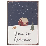 Metalskilt Home for Christmas fra Ib Laursen - Tinashjem